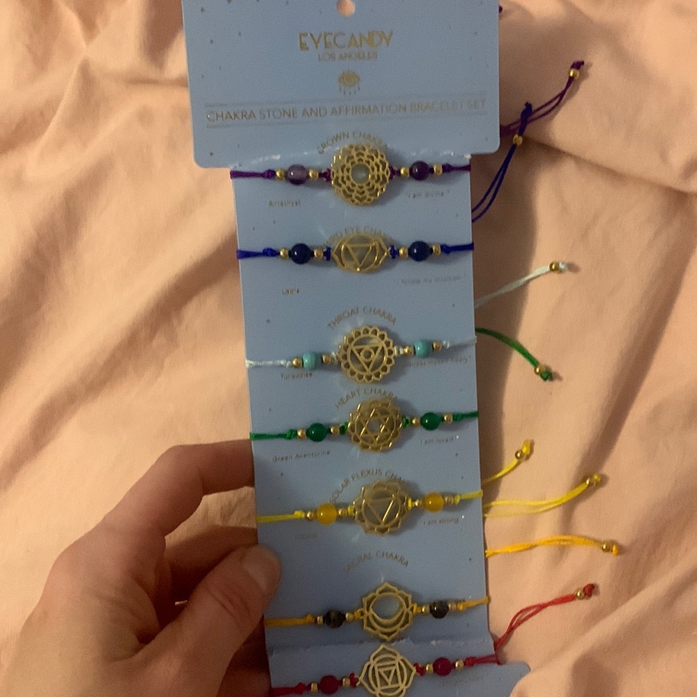 Eye Candy chakra bracelet set